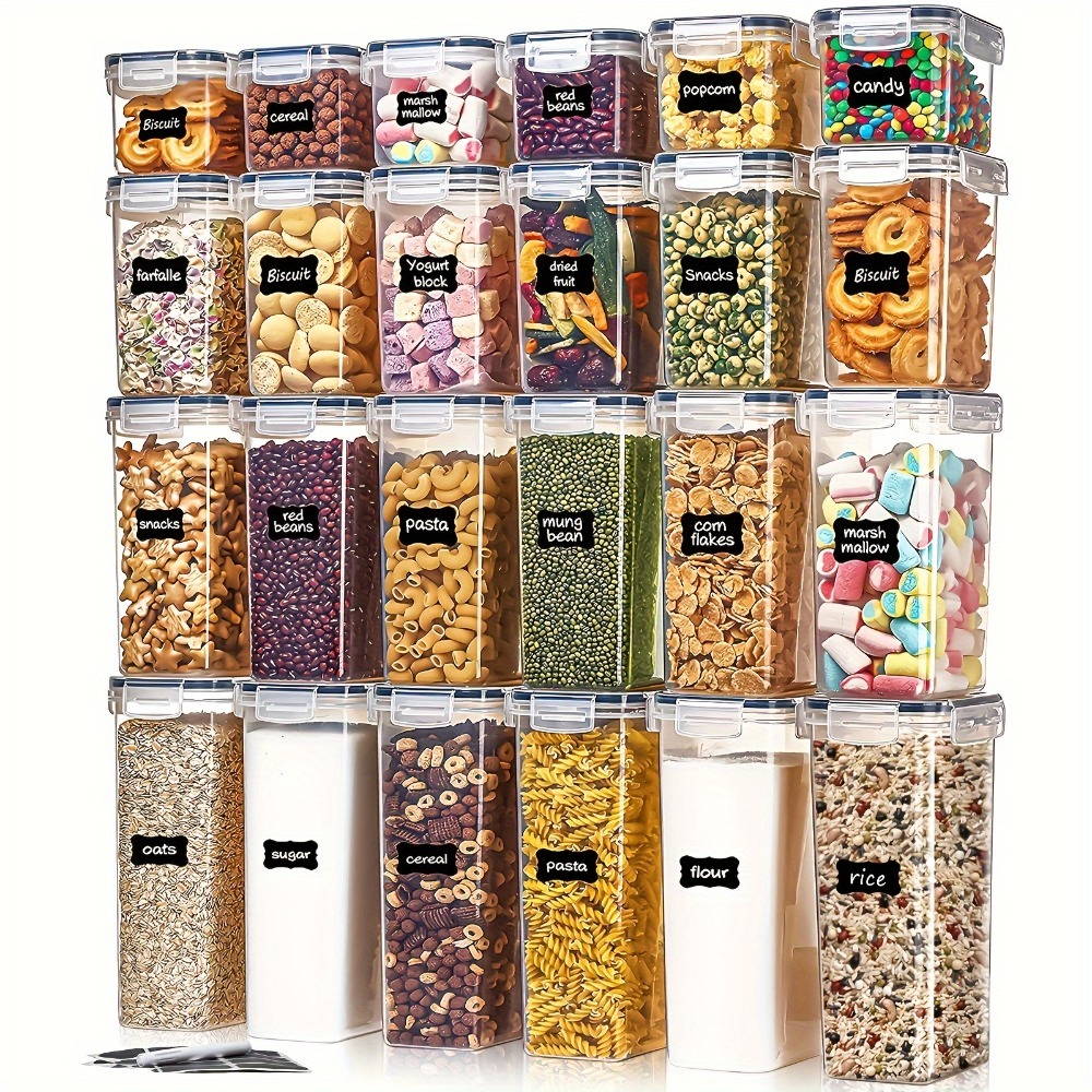 Food Storage System - 24Pcs Food Storage Containers 12 Boxes