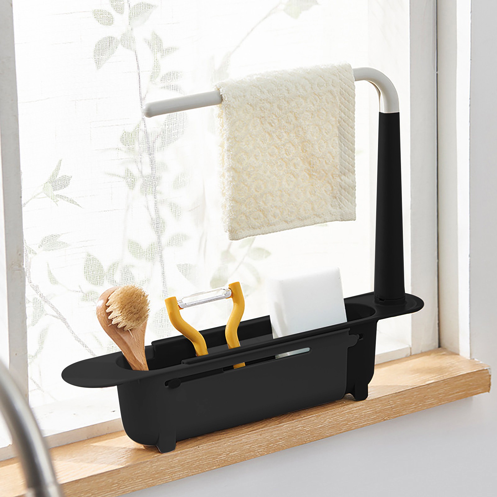 Food Storage Shelving - elescopic Sink Shelf Drainer Rack Kitchen