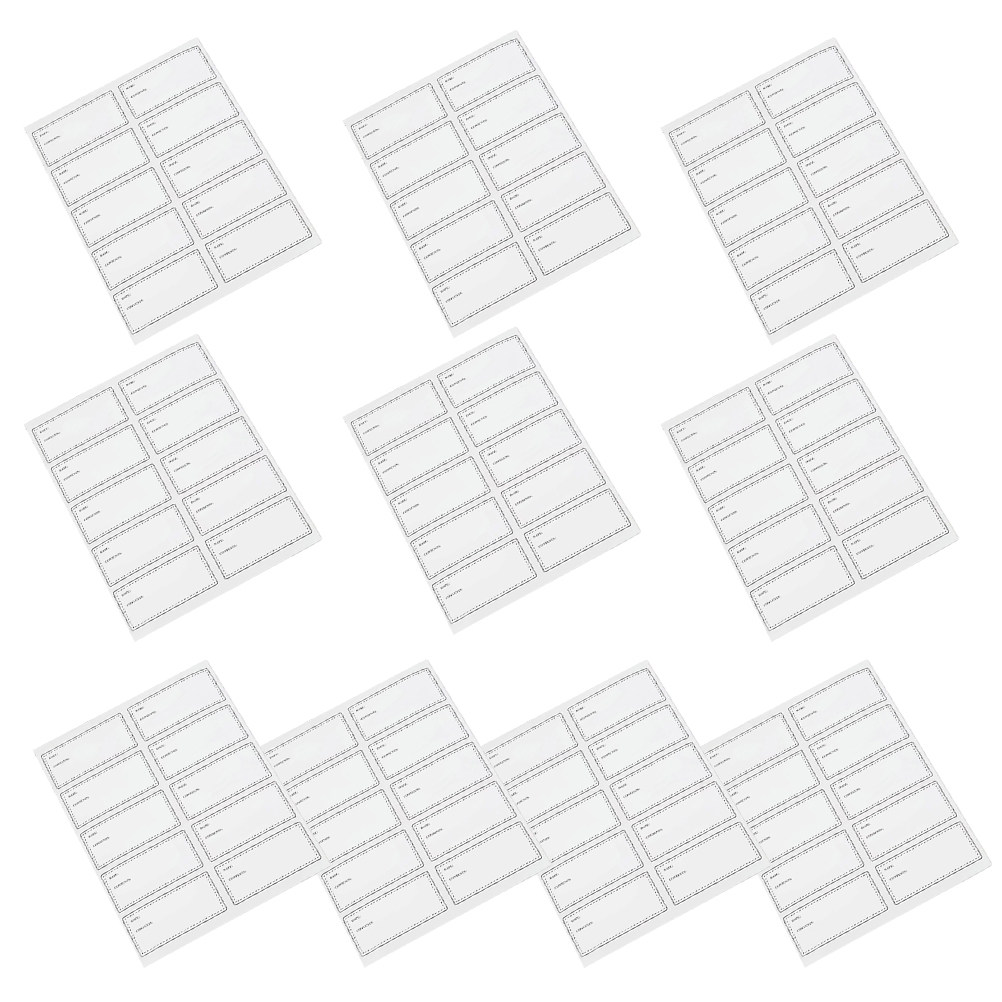 Food Storage Expiration Dates - 10Sheets Waterproof Oilproof Label Stickers Removable