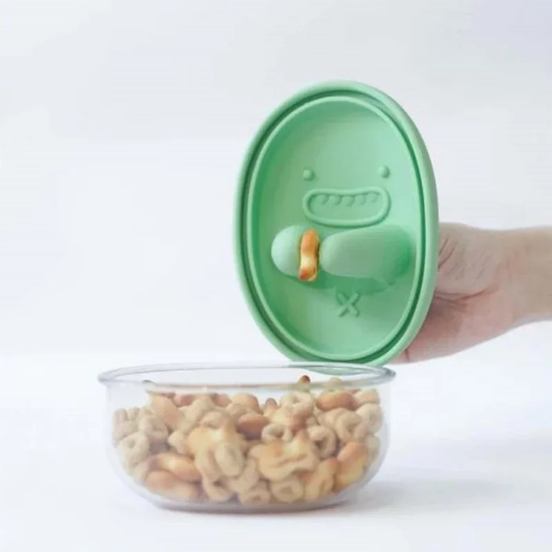 Food Storage System - Hands-Free Snack Box, No Crumbs, Snack