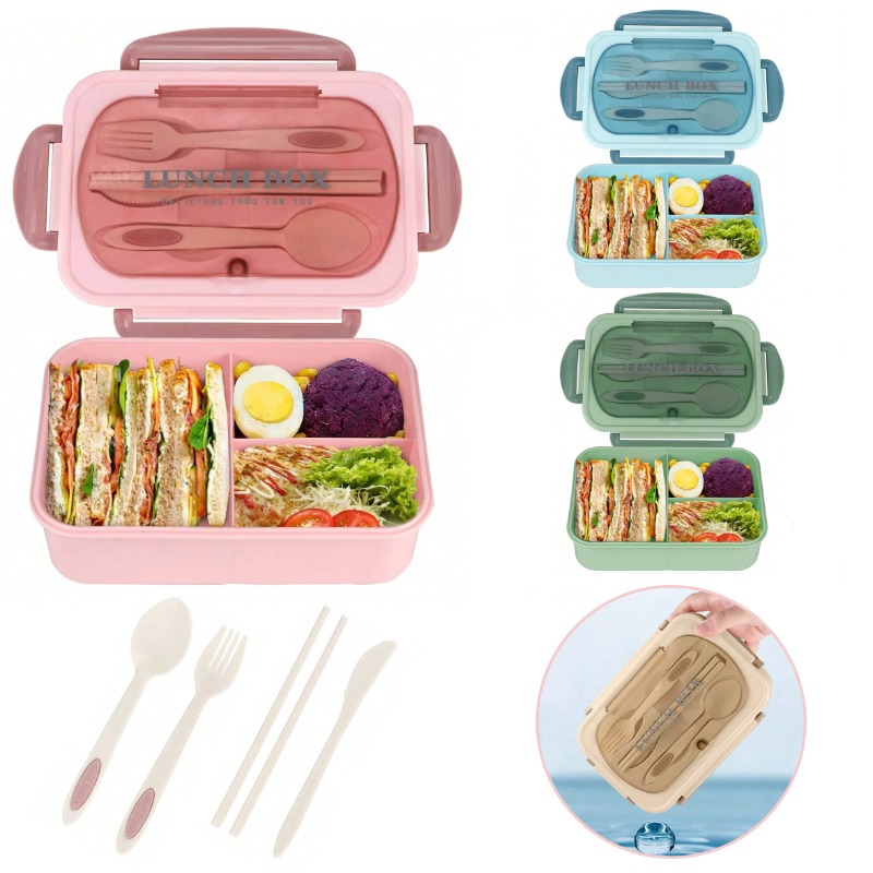 Food Storage Vault - 3pcs/1pc Bento Box Adult Lunch Box,