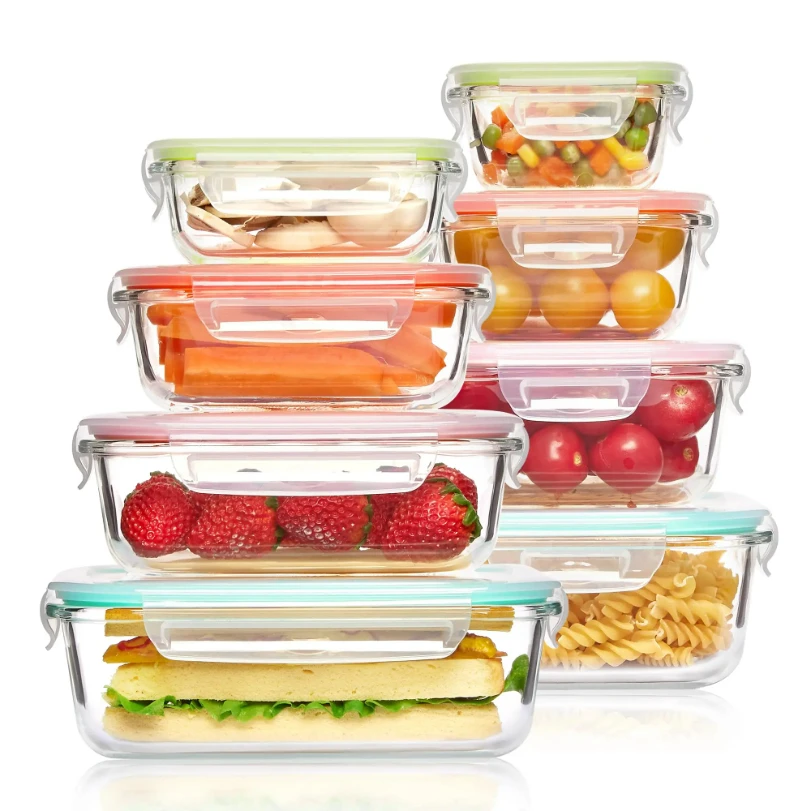 Glass Meal Prep Container - Glass Lunch Box Food Storage Containers,