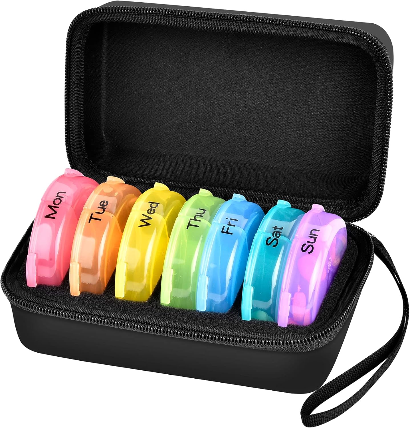 Food Storage Vault - Weekly Pill Organizer 3 Times a