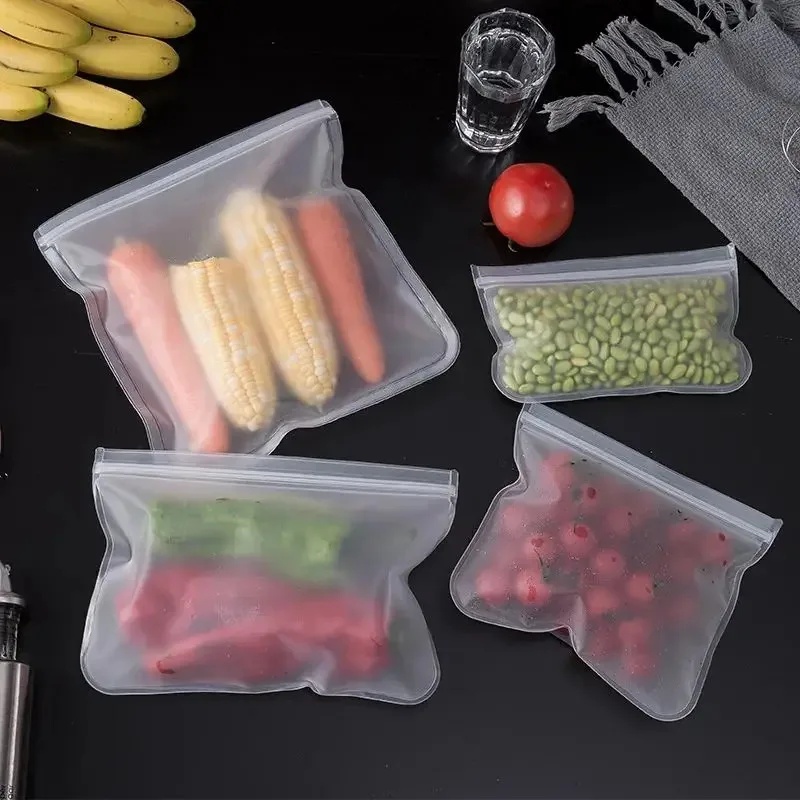 1/2/3/4pcs Silicone Food Stora - огляд і ціна Food Storage Zip Bags