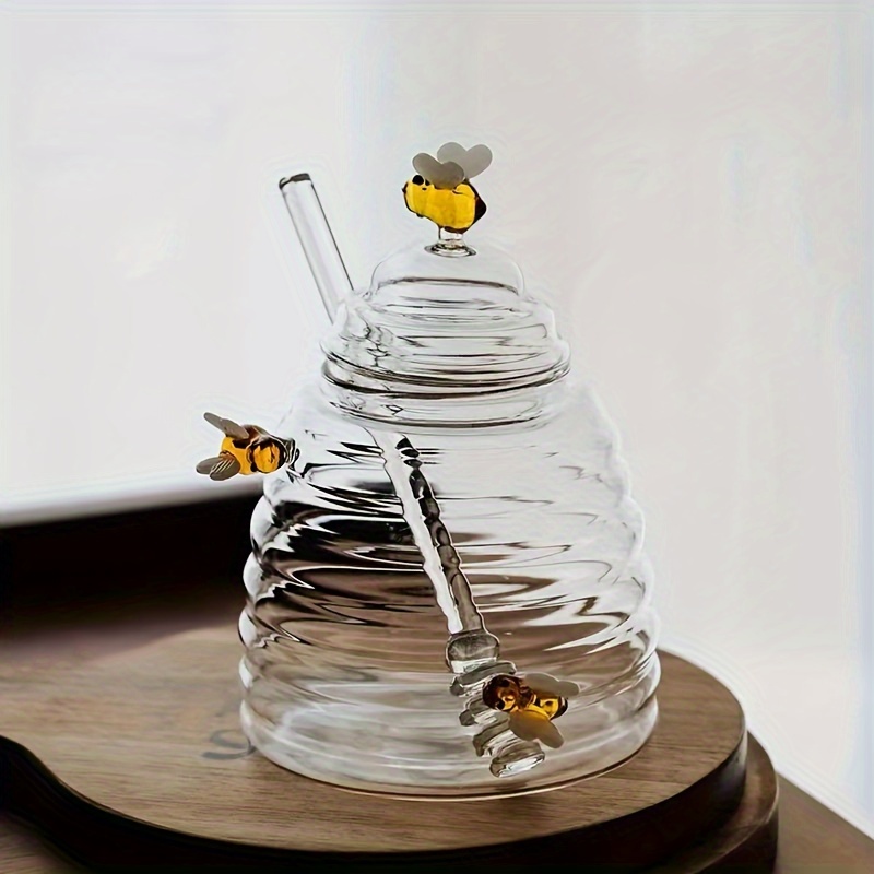 Glass Honey Jar with Dipper &  - огляд і ціна Glass Meal Prep Container