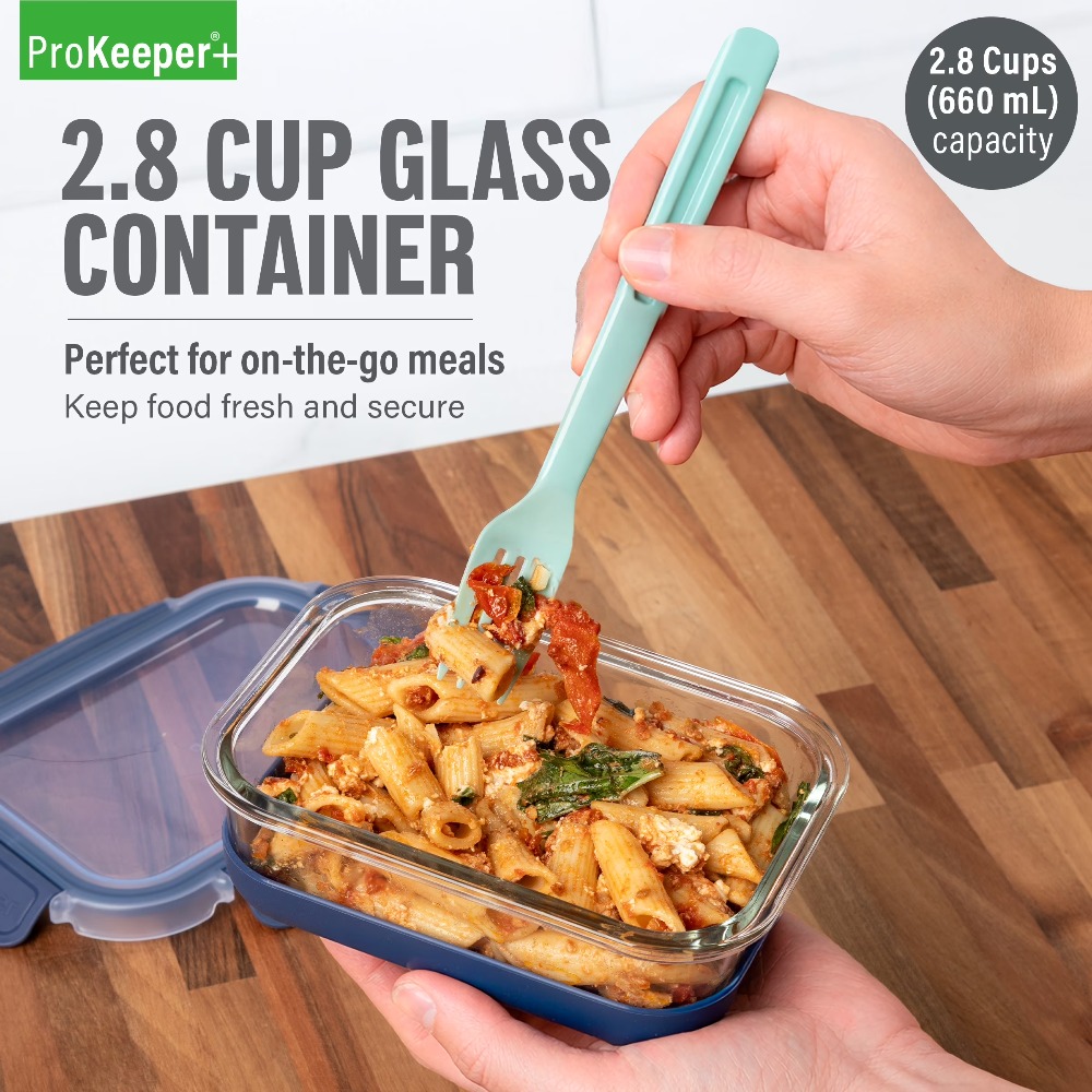 2.8 Cup Glass Food Storage Con - огляд і ціна Food Storage With Glass Lids