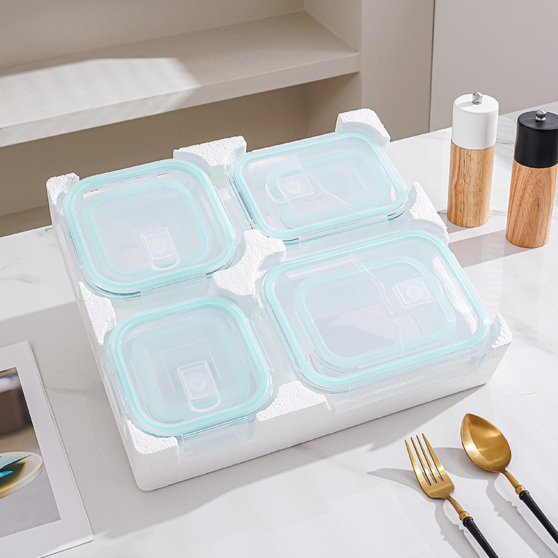 8-Piece Glass Lunch & Storage  - огляд і ціна Glass Meal Prep Container