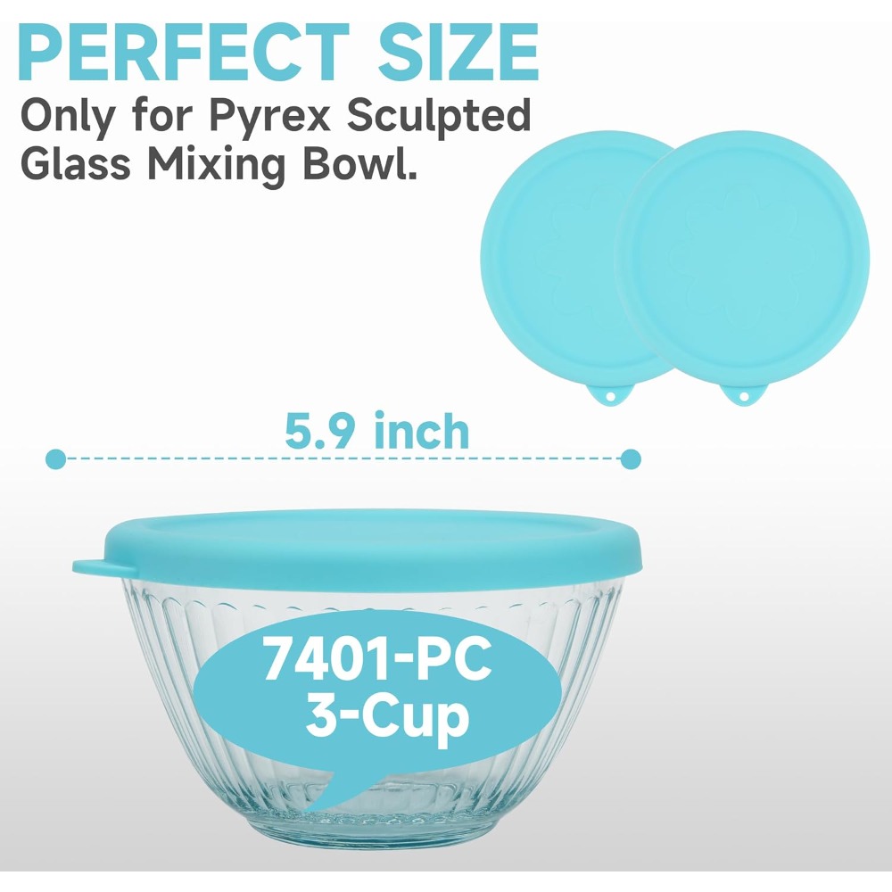 Silicone Lids for Glass Mixing - огляд і ціна Food Storage With Glass Lids
