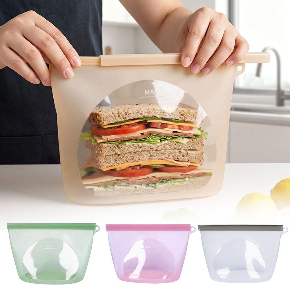Silicone Food Preservation Bag - огляд і ціна Food Storage Zip Bags