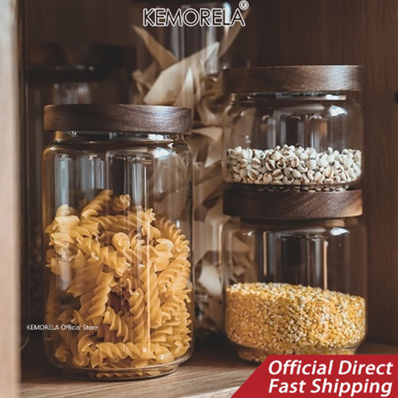 Wood Lid Glass Airtight Canist - огляд і ціна Glass Meal Prep Container