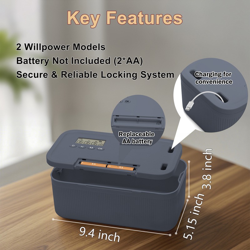 Lock Box with Timer Phone Lock - огляд і ціна Food Storage Food Safety