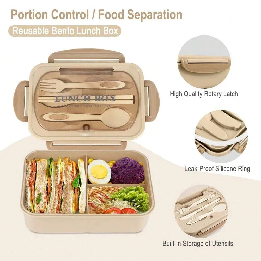 Adult Bento Box with 3 Compart - огляд і ціна Food Storage Vault