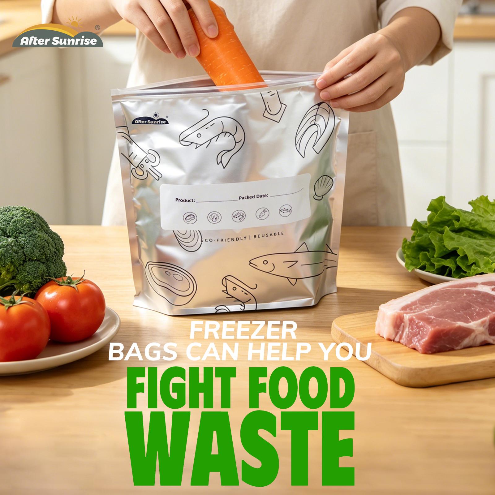 【Refrigerated Food】Reusable Al - огляд і ціна Food Storage Zip Bags