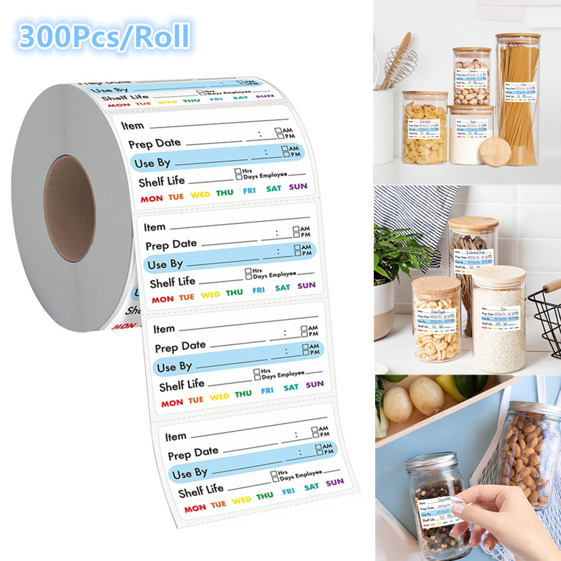 ^300Pcs/Roll Kitchen Date Food - огляд і ціна Food Storage Expiration Dates