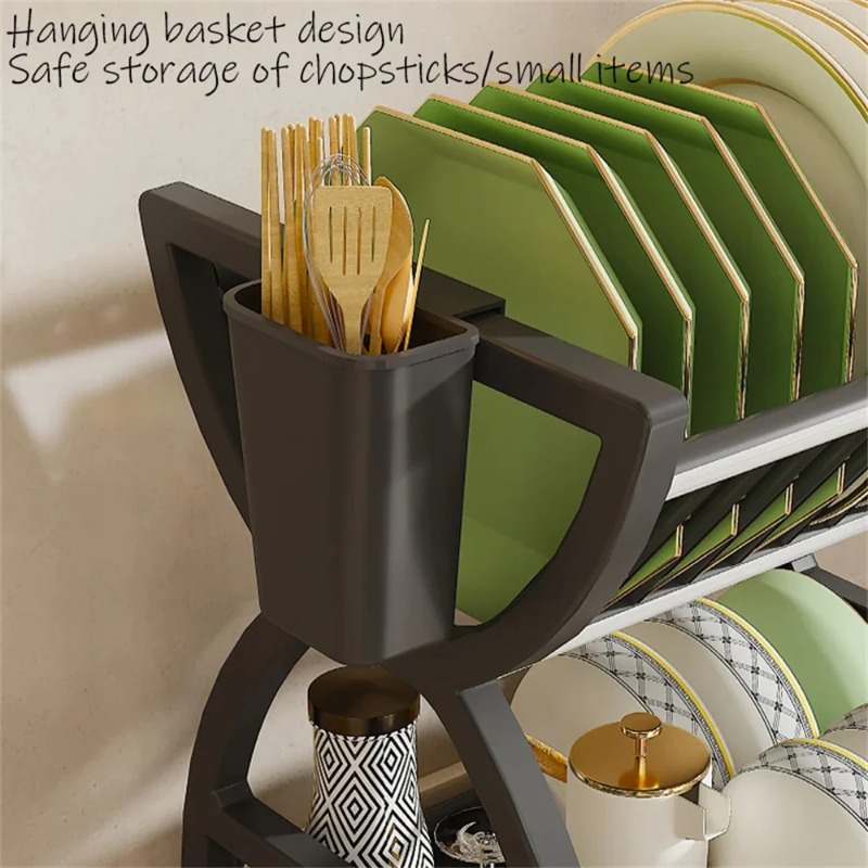 2 Tier Dish Drying Rack Kitche - огляд і ціна Food Storage Shelving