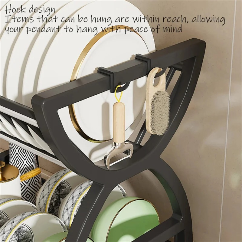 2 Tier Dish Drying Rack Kitche - огляд і ціна Food Storage Shelving