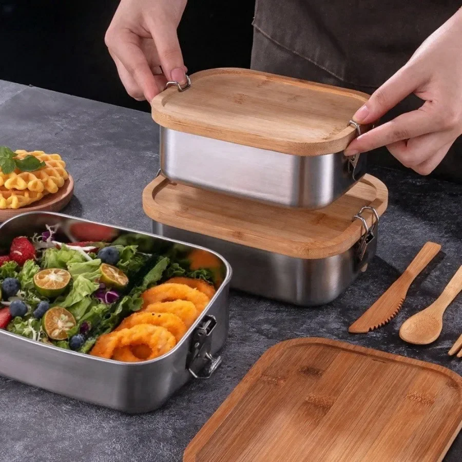 New 304 Stainless Steel Bamboo - огляд і ціна Food Storage Vault