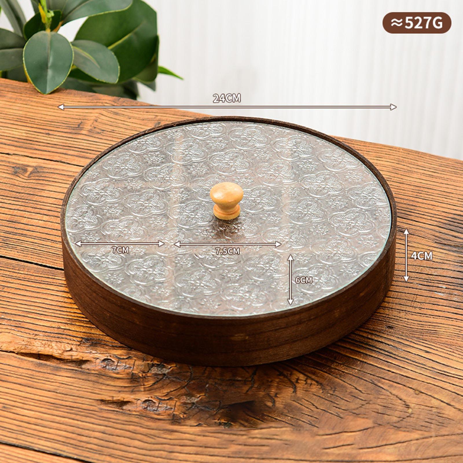 Wooden Glass Serving Bowl with - огляд і ціна Food Storage With Glass Lids