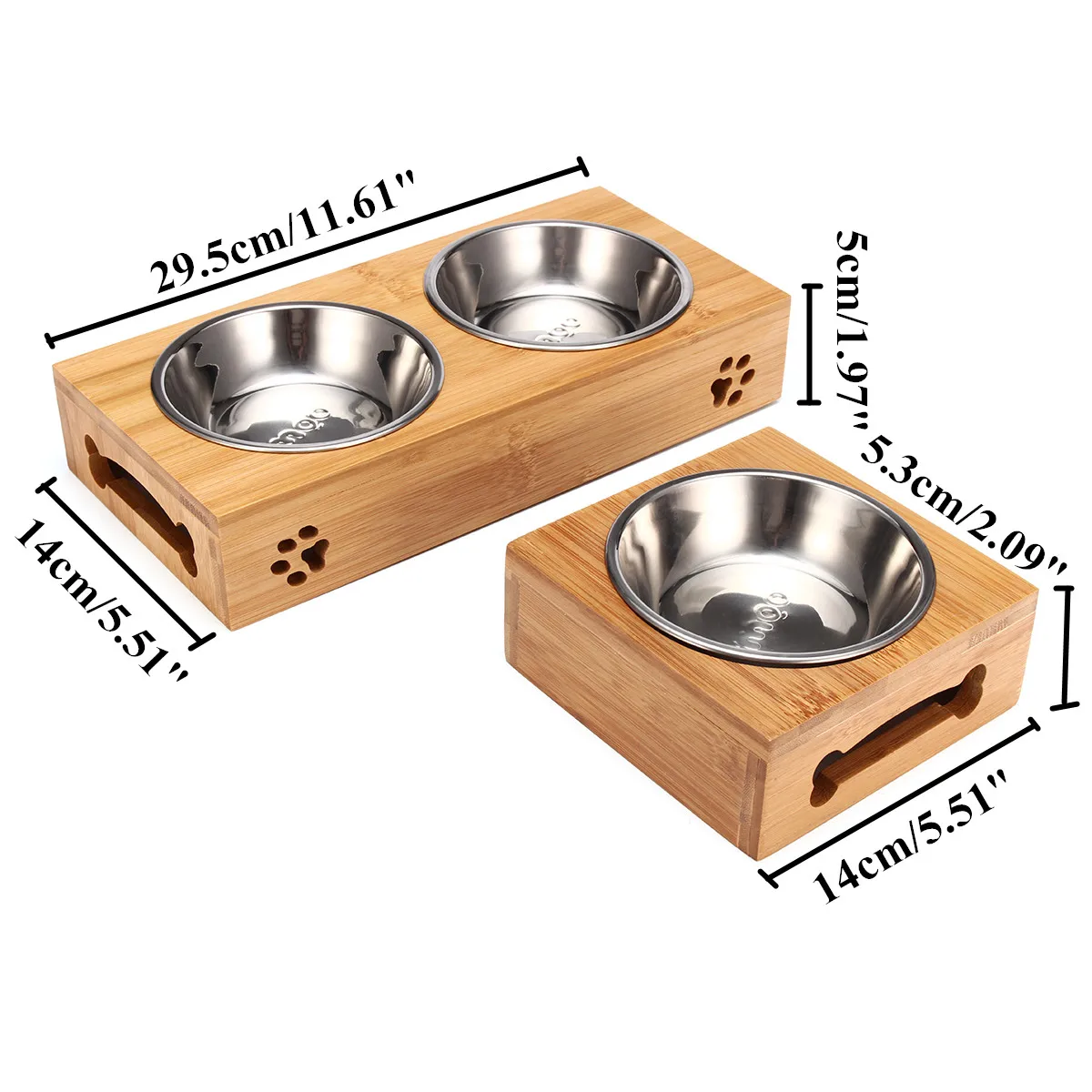 Pet Cat Bowl Bear Bamboo Plate - огляд і ціна Food Storage Food Safety