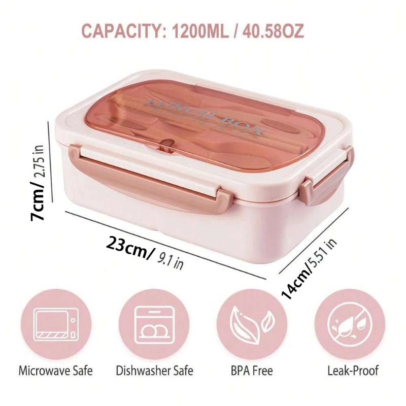 3pcs/1pc Bento Box Adult Lunch - огляд і ціна Food Storage Vault