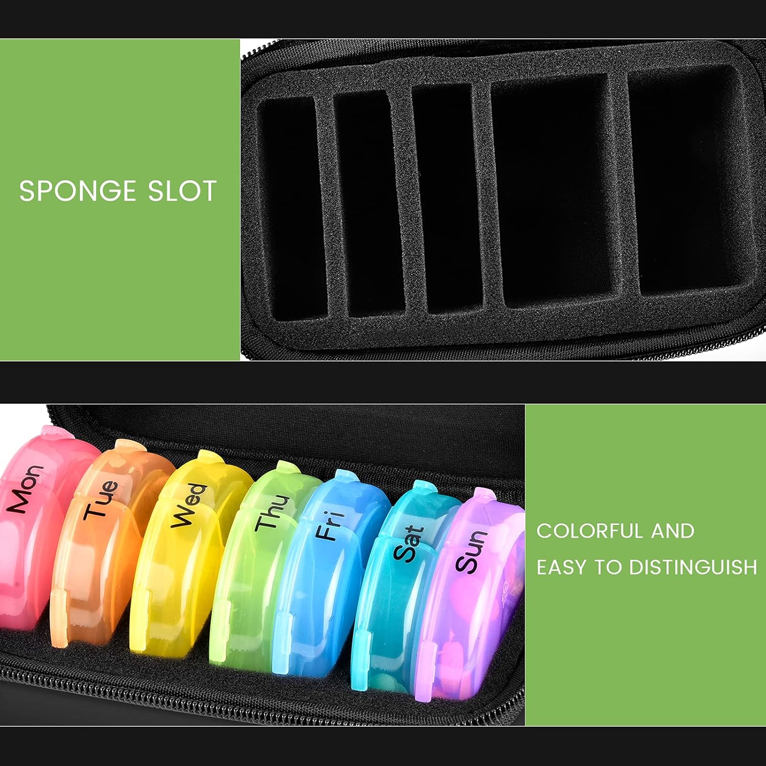 Weekly Pill Organizer 3 Times  - огляд і ціна Food Storage Vault