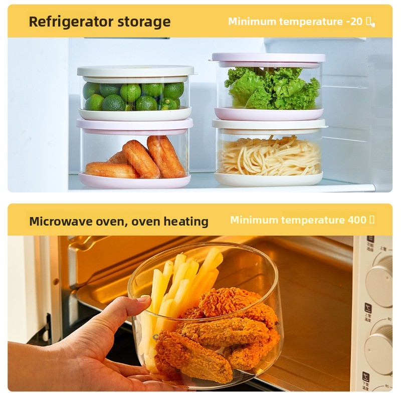 High Borosilicate Tupperware G - огляд і ціна Glass Meal Prep Container