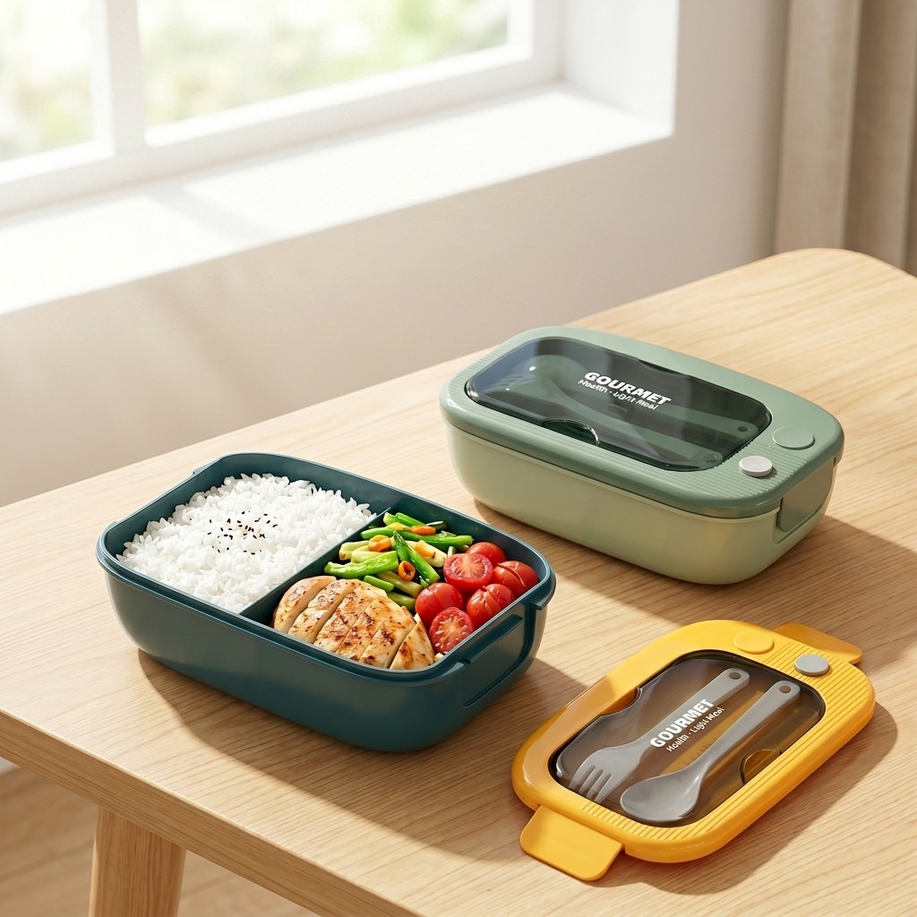 Microwavable Plastic Bento Box - огляд і ціна Food Storage Vault
