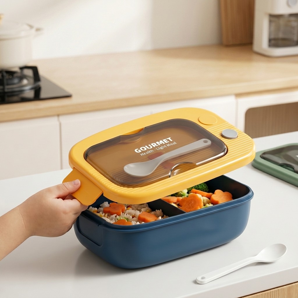 Microwavable Plastic Bento Box - огляд і ціна Food Storage Vault