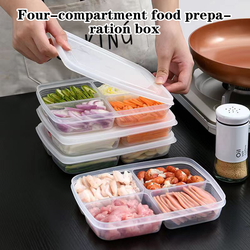 New【4 Grids Plastic Storage Bo - огляд і ціна Food Storage Vault