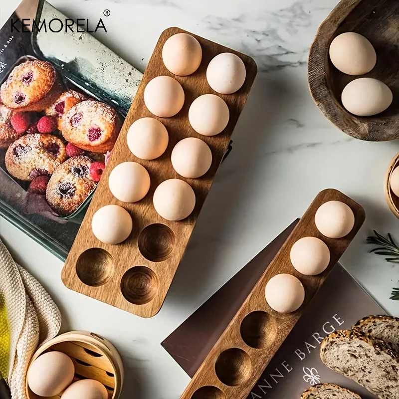 KEMORELA 1PCS Modern Wooden Eg - огляд і ціна Food Storage Vault