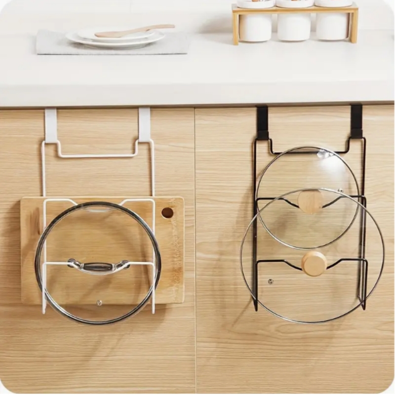 Hanging Pot Lid Rack for Cupbo - огляд і ціна Food Storage Shelving