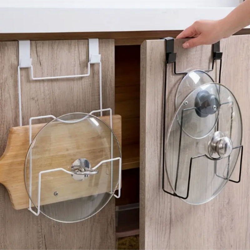 Hanging Pot Lid Rack for Cupbo - огляд і ціна Food Storage Shelving