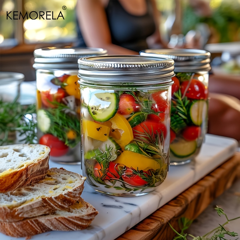 KEMORELA Mason Jars 350ML With - огляд і ціна Food Storage Glass Box