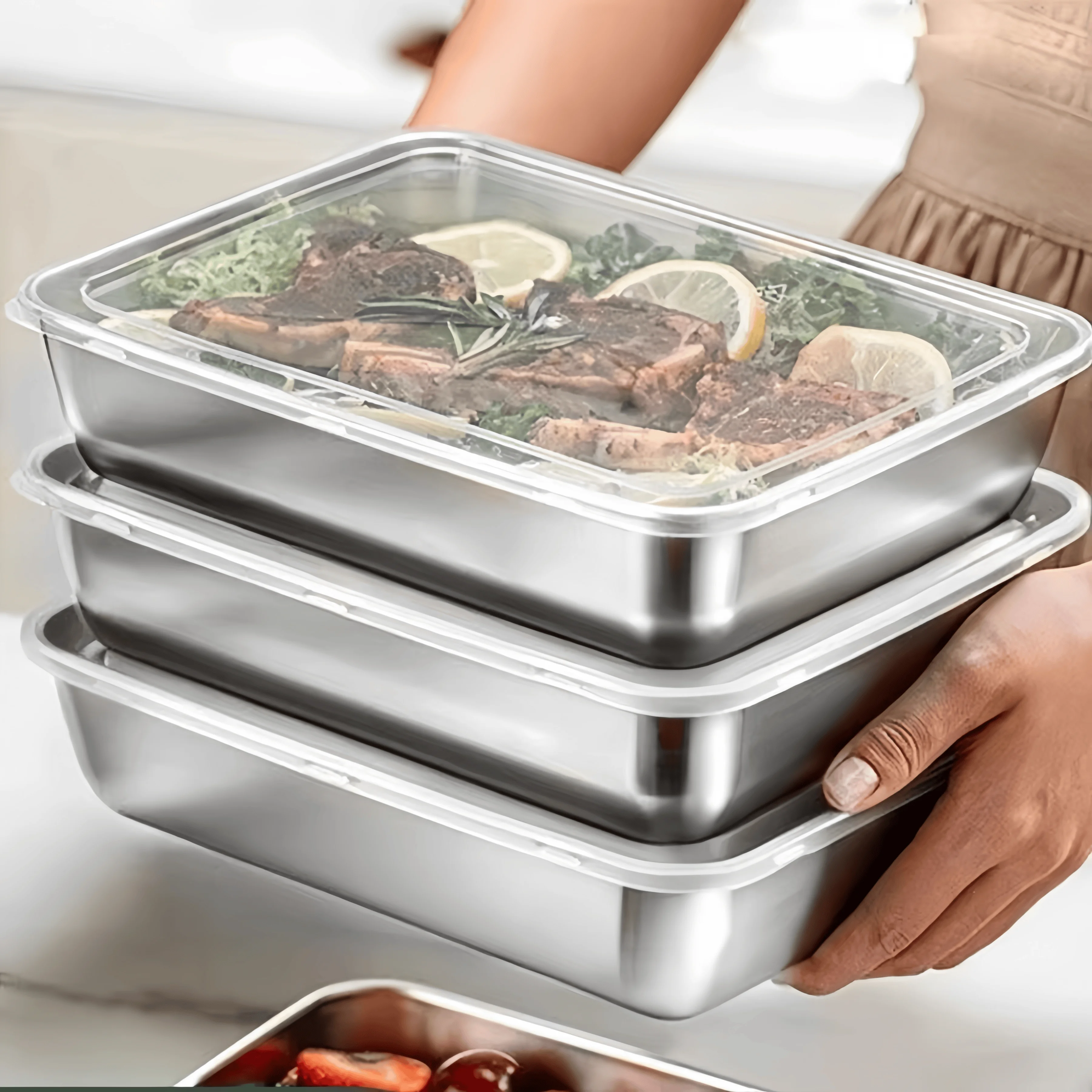 Stainless Steel Sealed Lunch B - огляд і ціна Food Storage Refrigerator